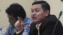 Direktur Pengadaan Perum Bulog, Wahyu saat menjadi pembicara dalam diskusi pangan di Jakarta, Senin (28/12/2015). Diskusi tersebut membahas Kedaulatan Pangan dalam Perspektif Ekonomi Politik Indonesia. (Liputan6.com/Angga Yuniar)