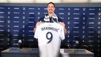 Zlatan Ibrahimovic mengaku keinginannya untuk bergabung dengan LA Galaxy sudah ada dibenaknya sejak 2 tahun lalu, sebelum gabung Manchester United.(Twitter/@LAGalaxy)