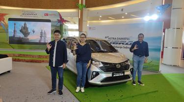 Peluncuran New Astra Daihatsu Sigra di Summarecon Mall Bekasi, Kamis (7/7/2022). (Arief Aszhari/Liputan6.com)