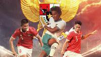 Timnas Indonesia U-19 - Hokky Caraka, Ronaldo Kwateh, Marselino Ferdinan (Bola.com/Adreanus Titus)