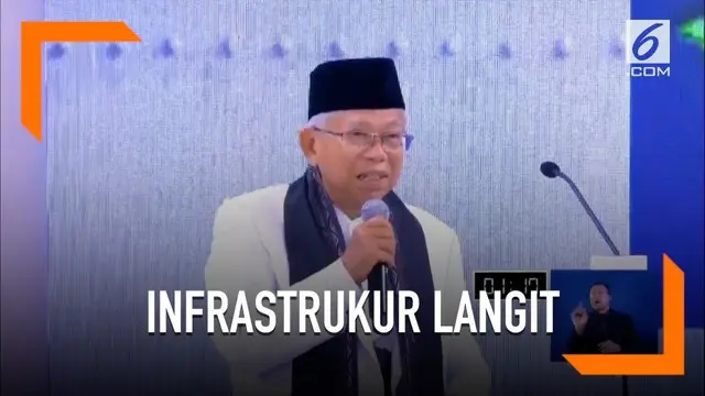 Selain infrastruktur darat dan laut, Ma'ruf Amin juga akan bangun infrastruktur di langit.