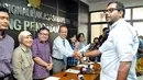 KontraS mendatangi Komnas HAM terkait penangkapan secara sewenang-wenang terhadap Bambang Widjajanto, Jakarta, Senin (26/1/2015). (Liputan6.com/Panji Diksana)