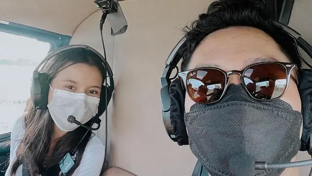 Sarah Menzel dan Azriel Hermansyah di Bali