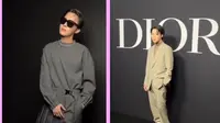 Jimin dan J-Hope BTS di show Dior dalam Paris Fashion Week 2023. (dok. Instagram @bts_c.eunwoo/https://www.instagram.com/p/CnpHwAgPKos/Dinny Mutiah)