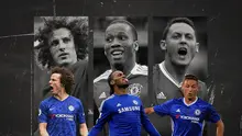 David Luiz, Nemanja Matic dan Didier Drogba. (Bola.com/Dody Iryawan)
