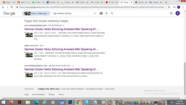Hasil penelusuran Google Image