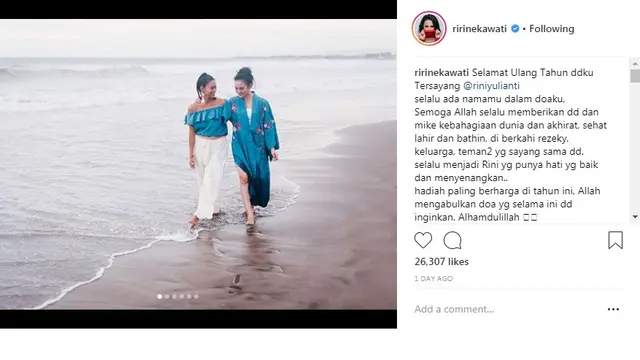 Ririn Ekawati (Foto: Instagram)