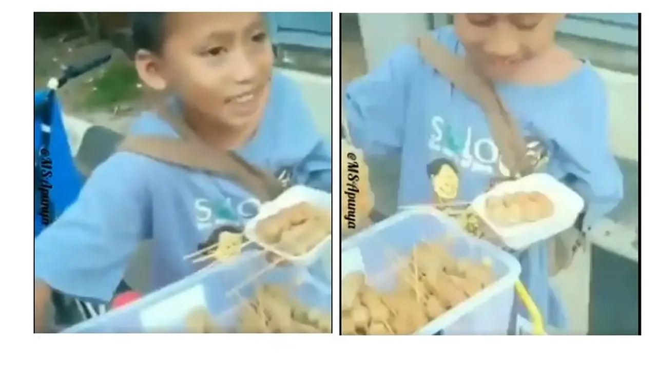 Bocah Yatim Piatu Jualan Cilok Demi Bisa Sekolah