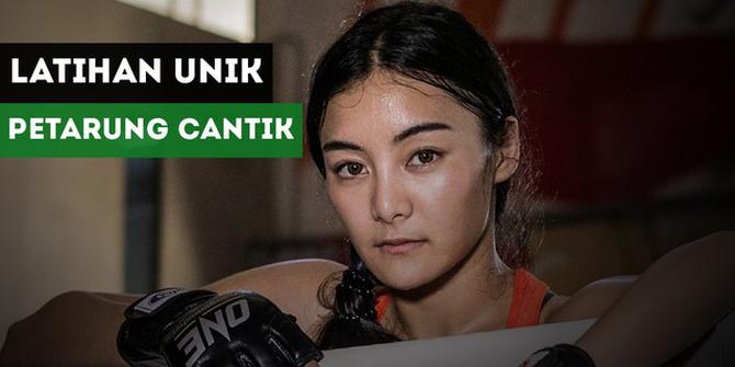VIDEO: Intip Cara Unik Petarung Cantik MMA asal Thailand Berlatih