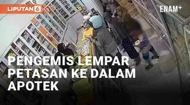Aksi nekat dilakukan keluarga pengemis saat meminta-minta di sebuah apotek di Barombong, Makassar. Dalam rekaman CCTV, dua wanita dan seorang anak laki-laki pengemis datang. Mereka nekat menyalakan dan melempar petasan saat karyawan apotek sedang mel...