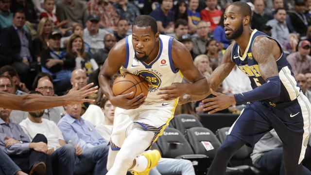 FOTO: Kevin Durant Gemilang, Warriors Bungkam Nuggets