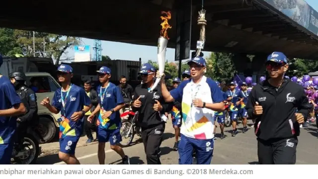 Pawai Obor Asian Games 2018