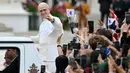 Untuk diketahui, audiensi umum mingguan merupakan Audiensi Kepausan yang diadakan setiap hari Rabu (kecuali jika Paus memiliki komitmen atau janji lain) di Lapangan Santo Petrus atau di Aula Paulus VI. (Alberto PIZZOLI/AFP)