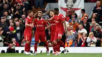 Liverpool berhasil merengkuh kemenangan 2-0 atas Brentford pada laga pekan kedua Premier League musim ini di Stadion Anfield, Minggu (25/8/2024) malam WIB. (AFP/Darren Staples)