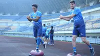 Sesi latihan tim Persib Bandung. (Bola.com/Erwin Snaz)