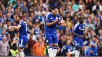 Radamel Falcao coba lecut semangat pemain Chelsea (Reuters / Tony O'Brien)