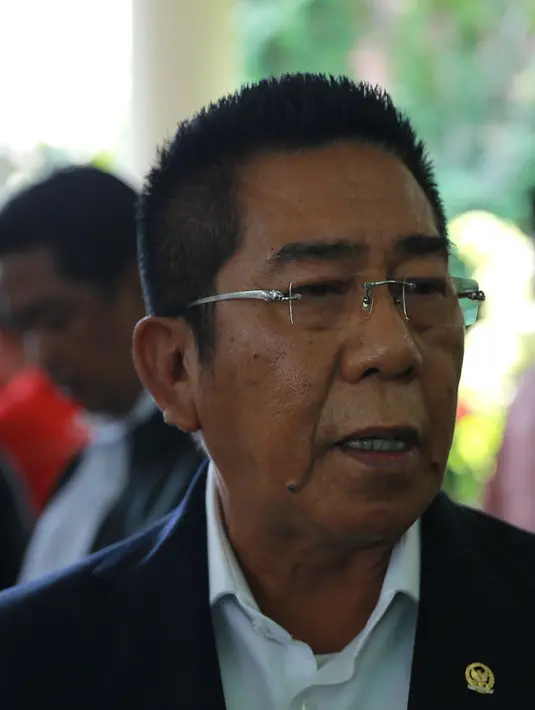 Kerabat mendiang Adnan Buyung Nasution di dunia politik, anggota DPR Henry Yosodiningrat turut merasa kehilangan atas kepergian sang pengacara senior. (Galih W. Satria/Bintang.com)