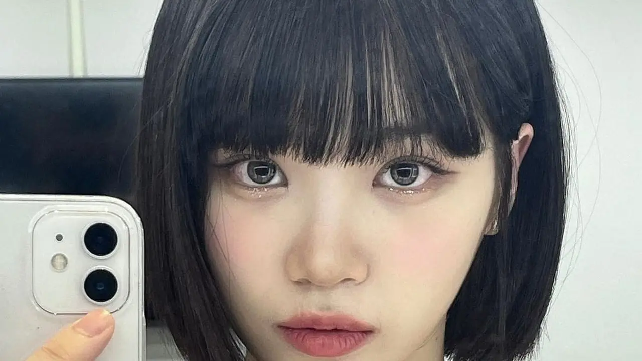 hairstyle chaewon le sserafim