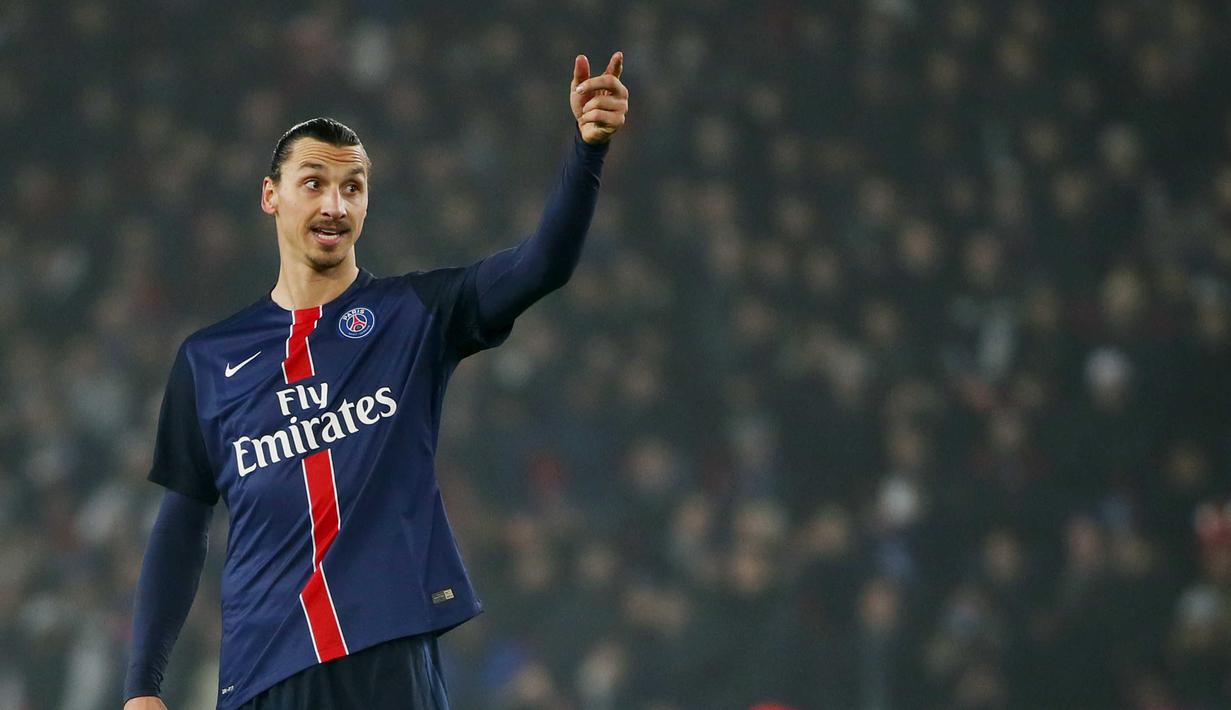  Zlatan Ibrahimovic haus akan gelar Liga Champion, hal ini membuat rumor bahwa pemain 34 tahun ini menjadi incaran klub seperti, Chelsea, Manchester United, Arsenal, Manchester City, harga Ibrahimovic berkisar €15 juta (euro). (REUTERS/Gonzalo Fuentes)