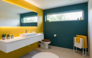 7 Kombinasi Warna Cat Kamar Mandi yang Berani, Menenangkan, dan Bikin Kesan Lapang
