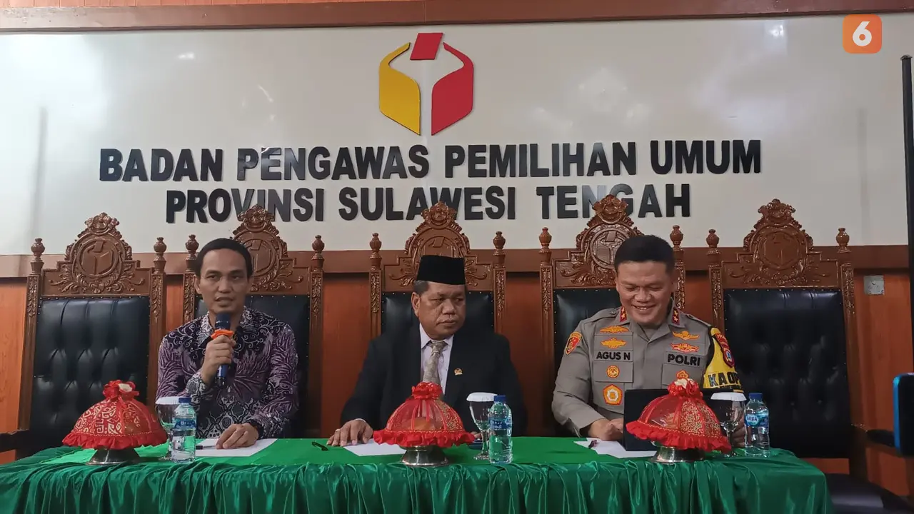 pertemuan antara Bawaslu Sulteng, PDIP Sulteng, dan Kapolda Sulteng