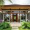 Rumah Kampung Modern 1 Lantai dengan Bukaan Lebar (Gemini AI)