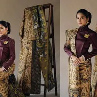 9 Potret Azizah Salsha Pakai Kebaya Janggan Modern saat Rayakan HUT ke-80 RI, Anggun dan Penuh Makna Budaya