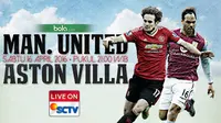 Manchester United vs Aston Villa (Bola.com/Samsul Hadi)