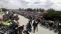 Ribuan bikers meramaikan perayaan ulang tahun ke-4 Kings Jaelani Community. (ist)