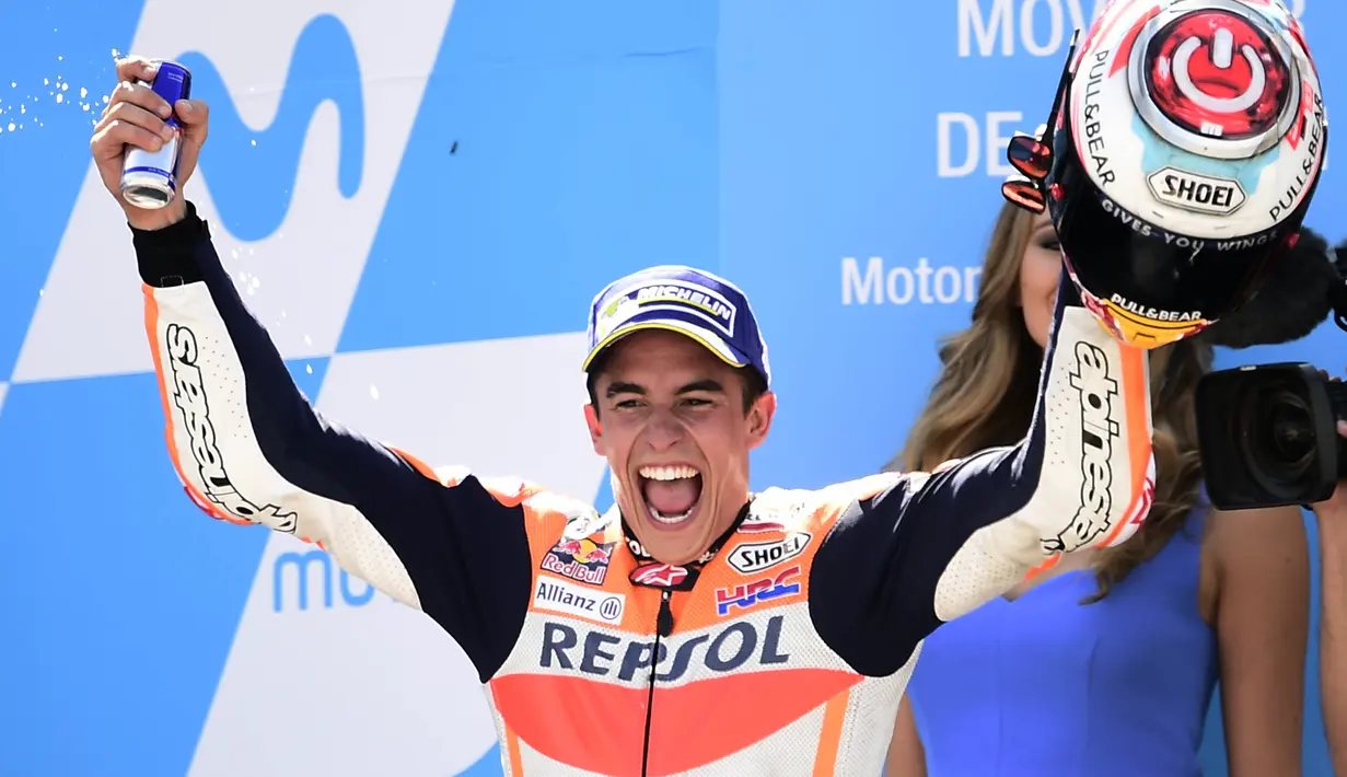 1. Marc Marquez (Repsol Honda) - 224 Poin. (AFP/Jose Jordan)