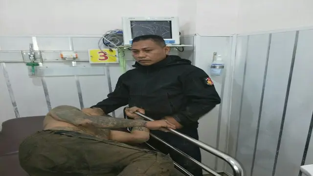 Belum genap sepekan bebas, garong bertato di Makassar kembali tertangkap (Liputan6.com/ Eka Hakim)