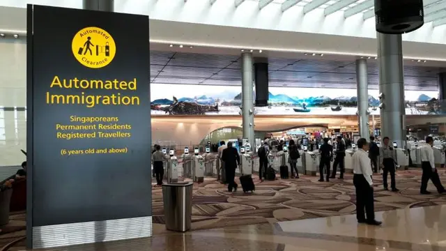 Terminal 4 Bandara International Changi di Singapura. (Ilyas/Liputan6.com)
