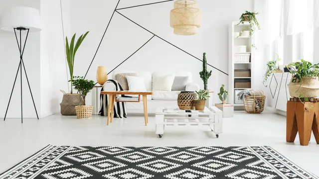 Karpet dengan Pola Geometris