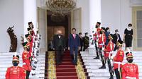 Presiden Joko Widodo atau Jokowi menerima kunjungan Presiden Timor Leste Jose Ramos-Horta di Istana Kepresidenan Bogor Jawa Barat. (Setpres)