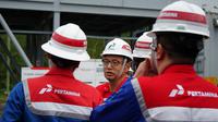 PT Pertamina Power Indonesia (Pertamina NRE) yang merupakan bagian dari PT Pertamina (Persero) dikunjungi oleh Duta Besar Jepang untuk Indonesia sekaligus membawa New Energy and Industrial Technology Development Organization (NEDO) dan Tokyo Electric Power Company Holdings, Incorporated (TEPCO HD) untuk studi bersama pengembangan Hidrogen Hijau pada Minggu (26/02) di Kantor PGE Area Lahendong di Kota Tomohon, Sulawesi Utara. (Dok. Pertamina)