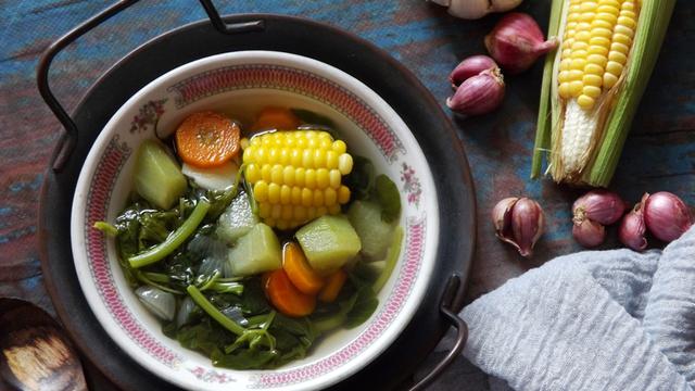 resep sayur bening bayam labu siam