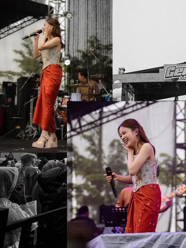 Potret Cantik Elsa Japasal dengan Korset Bunga dan Kain Saat Manggung, Tampilkan Culture ala Gen Z