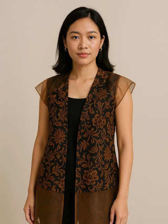 Outer Batik Panjang Tanpa Lengan 2025 (Image by ChatGPT)