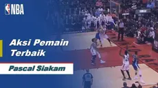 Berita video aksi mengagumkan dari forward Toronto Raptors, Pascal Siakam pada gim pertama final NBA menghadapi Golden State Warriors.