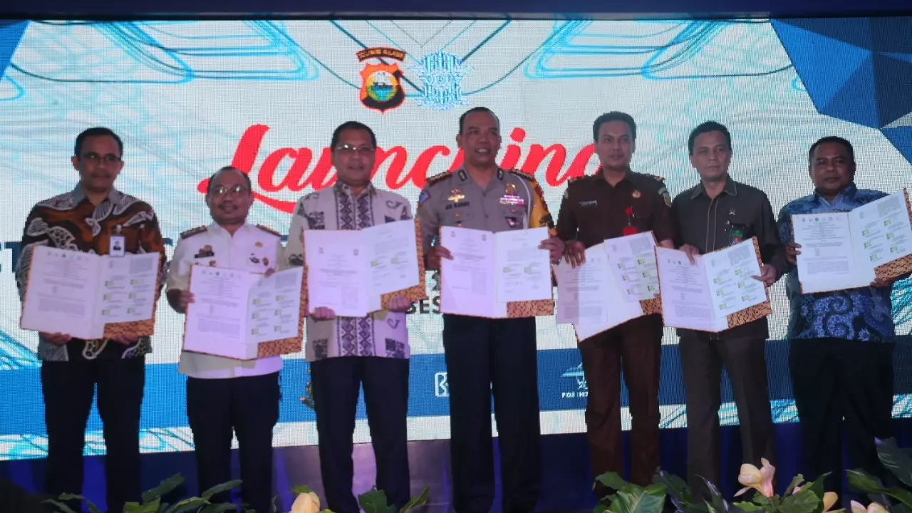 Launching tilang elektronik di Makassar (Fauzan/Liputan6.com)
