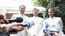 Selain politisi yang menjadi saksi nikah pasangan Moreno Soeprapto dan Noorani Sukardi, beberapa selebriti terlihat hadir pada pernikahan yang digelar di kediaman mantan Menteri BUMN Laksamana Sukardi tersebut. (Adrian Putra/Bintang.com)