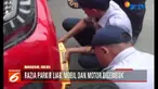 Kendaraan yang dirazia kemudian diderek ke Kantor Polrestabes Makassar, sementara sang pemilik kendaraan diberi pengarahan.