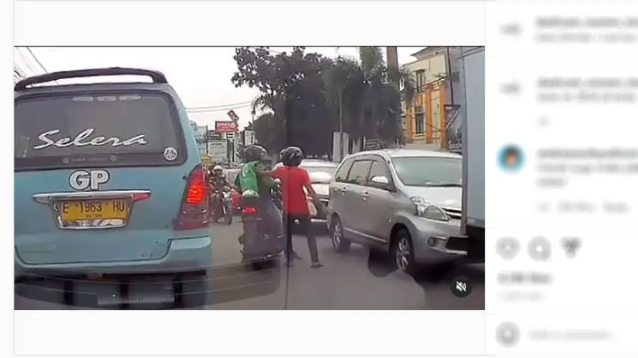 Driver ojol diajak berkelahi oleh pengguna jalan lain (Dashcam owners Indonesia)