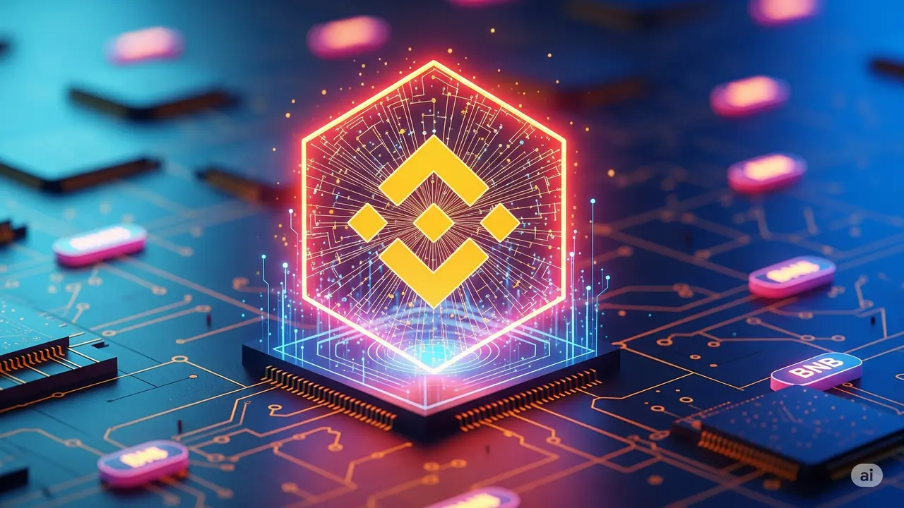 Ilustrasi kripto Binance Coin (BNB). (Gambar by AI)