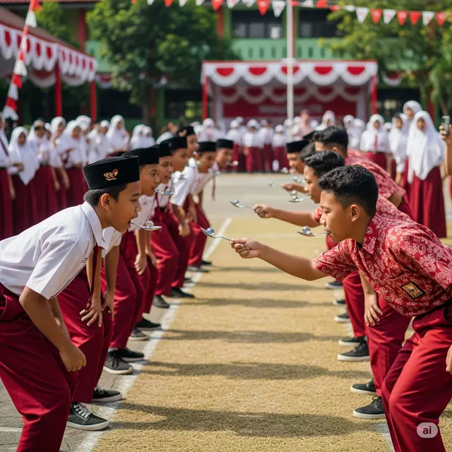 Lomba Estafet Kelereng