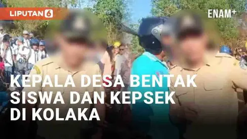 VIDEO: Viral Kepala Desa Bentak Siswa dan Kepala Sekolah di Kolaka Saat Pemblokiran Jalan