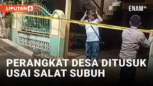 VIDEO: Innalillahi, Perangkat Desa di Pati Ditusuk Tetangga Sendiri Usai Salat Subuh