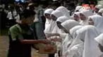 Pelajar dan staf pengajar di Ciamis, Jabar, menggalang dana sebagai bentuk solidaritas terhadap Palestina.