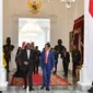 Raja Eswatini, Mswati III bertemu Jokowi di Istana Merdeka. (Foto: Biro Pers Istana)