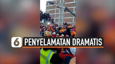 thumbnail evakuasi korban gempa turki